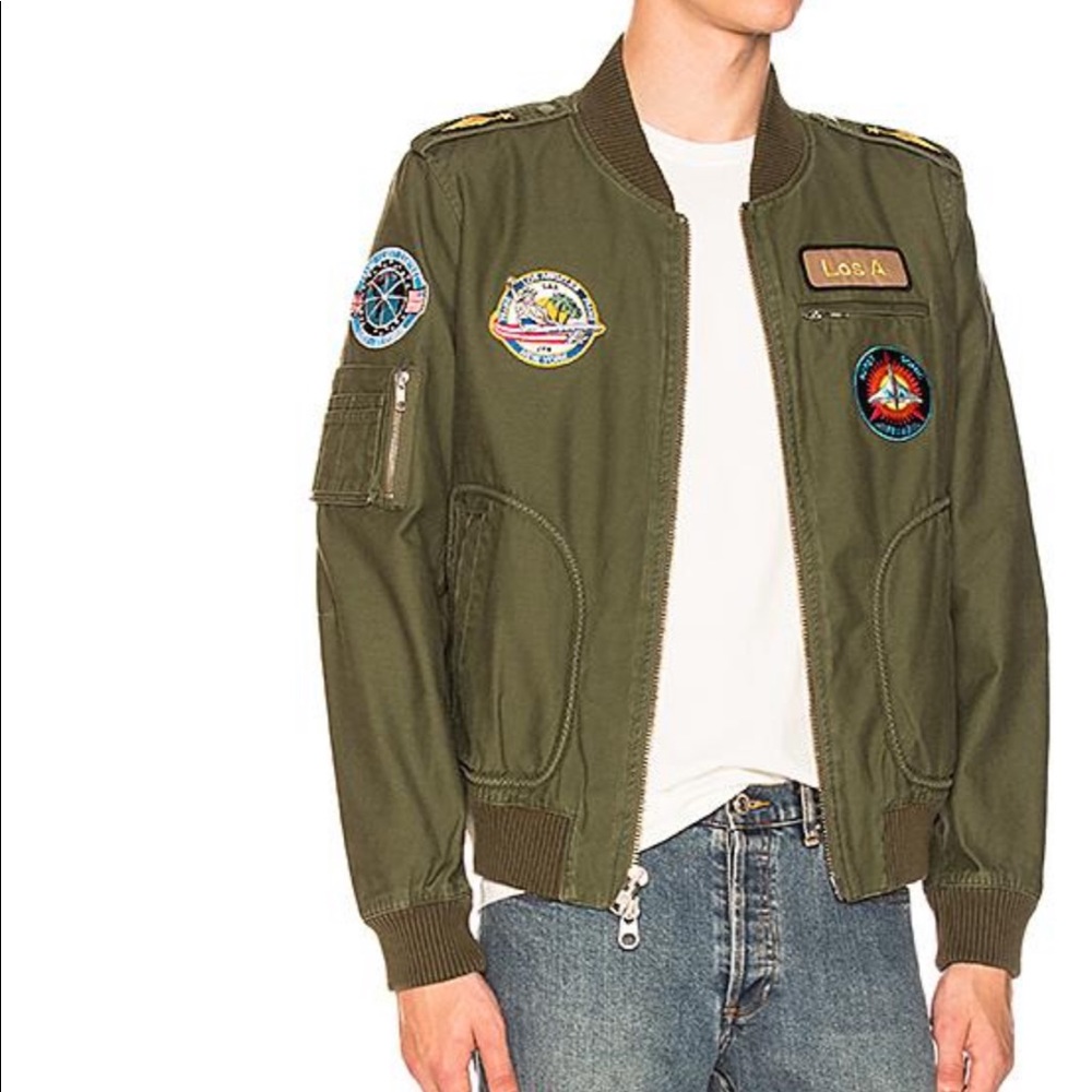 Frame | Denim Test Pilot Bomber Jacket
